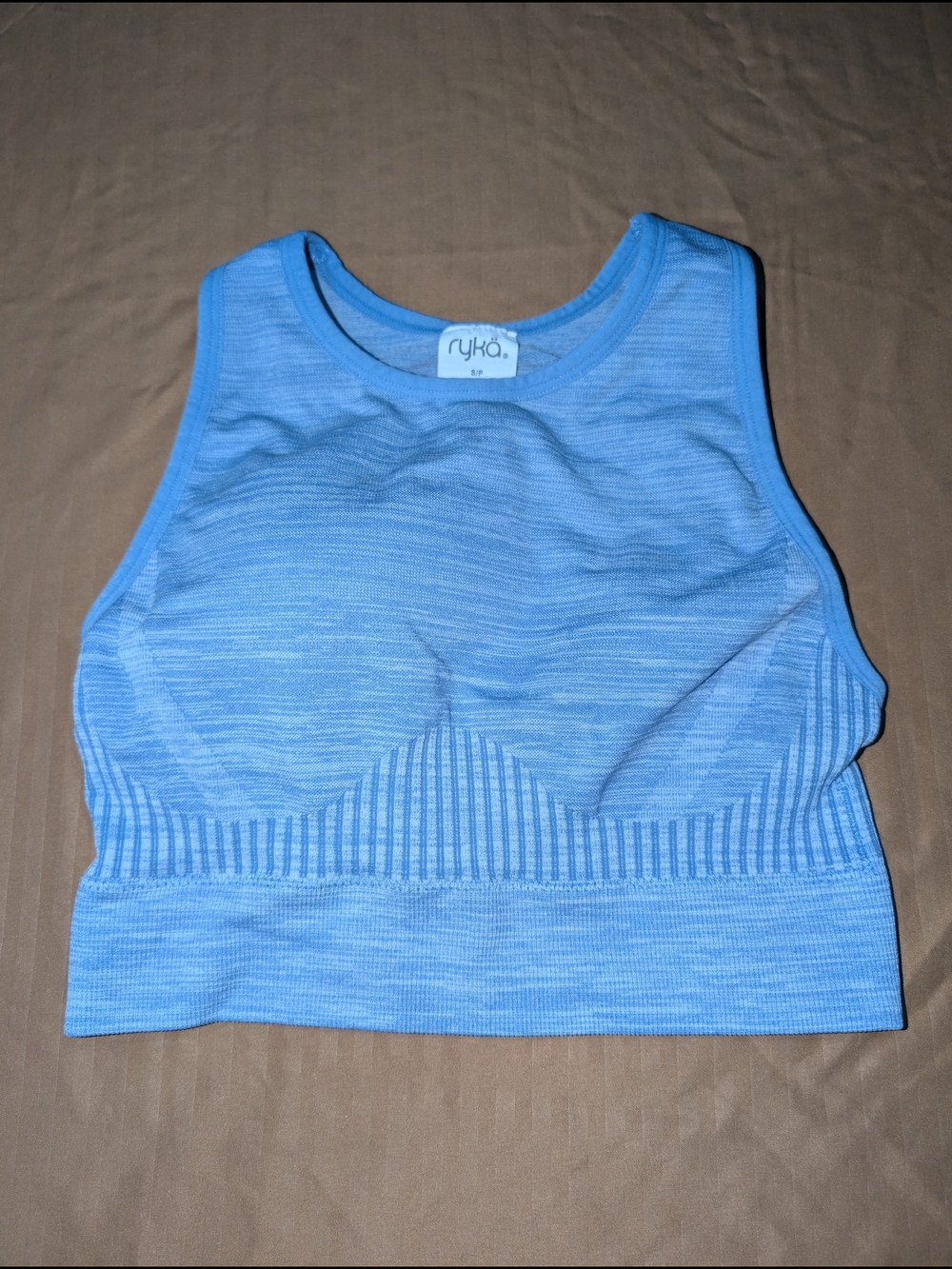 Ryka Light Blue Seamless Sports Bra Sz.S